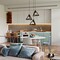 Modern 3 Bulb Triangle Shapes Ceiling Hanging Light Fixture, Black Decorative Chandelier